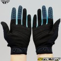 Gloves cross Fly F-16 black and turquoise blue