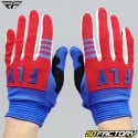 Gloves cross Fly F-16 red, white and blue