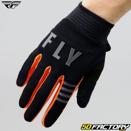 Luvas cross Fly F-16 preto e laranja