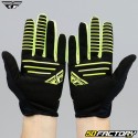 Guanti cross Fly Antivento Lite nero e giallo fluo