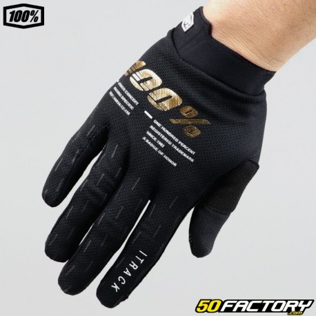 Guantes cross 100% iTrack negro