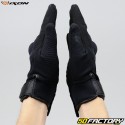 Guantes Street Ixon RS Motocicleta negra aprobada por Delta CE