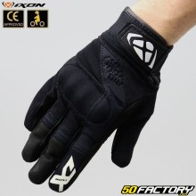 Gloves Street Ixon RS Delta motorcycle CE approved black and white