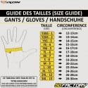 Gants street Ixon RS Delta homologués CE moto noirs et jaunes fluo