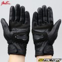 Mitsou Square V street gloves CE approved black motorcycle