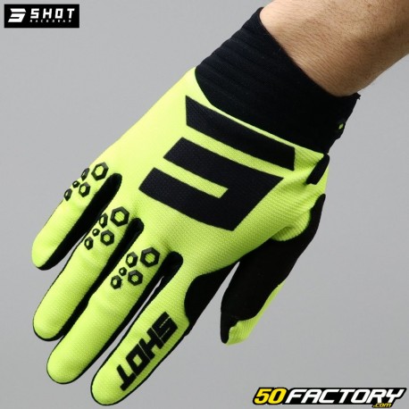 Gloves cross Shot Contact Neon yellow