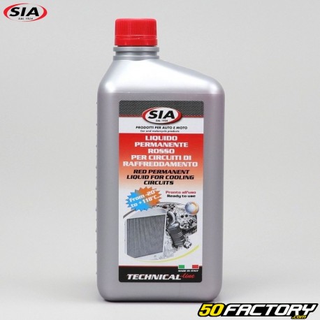 Coolant from -20Â ° C to + 118Â ° C Sia 1L red