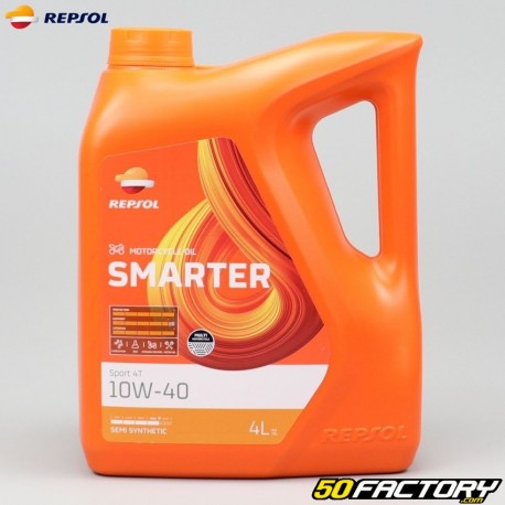 Huile moteur 4T 10W40 Repsol Moto Sport semi-synthèse 4L