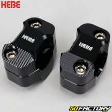 Handlebar risers 22 mm to 22 mm Hebe black