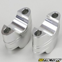 28mm gray handlebar risers