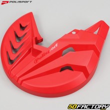 Protège disque de frein avant (sans supports) KTM EXC, SX, Husqvarna FC, Yamaha YZF, Honda CRF... Polisport rouge