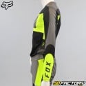 Camisa Fox Racing Flexair Mirer preto e amarelo neon