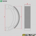 71x17 mm brake shoes Yamaha PW 50 NewFren