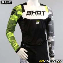 Camisa Shot Contact Camo Amarelo Neon