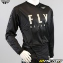 Camiseta Fly F-16 Riding negro y gris