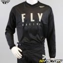 Camiseta Fly F-16 Riding negro y gris