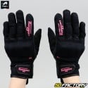 Luvas femininas Furygan Jet  Lady XNUMXO preto e rosa