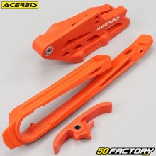 Pads and chain guide Husqvarna TE, FE, KTM EXC, EXC-F 350, 450 (since 2017)... Acerbis oranges