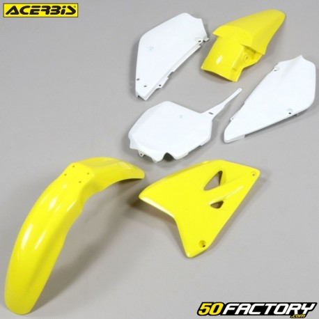 Kit de carenagem Suzuki  RM XNUMX (XNUMX - XNUMX) Acerbis  amarelo e branco