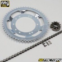 Chain kit 11x54x106 Ø98 mm Peugeot 103 (Grimeca rim) Fifty