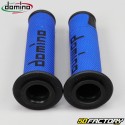 Poignées Domino A450 Road-Racing Grips bleues et noires