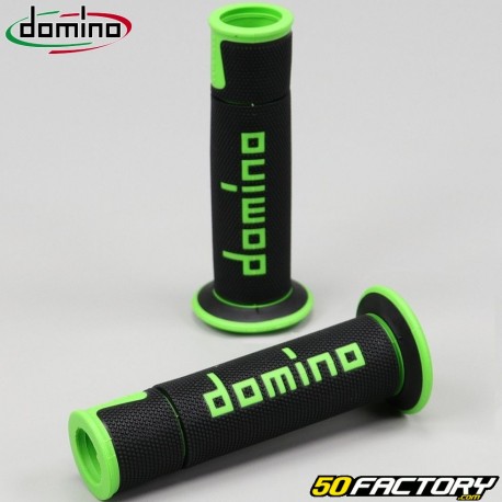 Poignées Domino A450 Road-Racing Grips noires et vertes