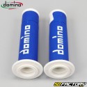 Poignées Domino A450 Road-Racing Grips bleues et blanches