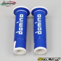 Poignées Domino A450 Road-Racing Grips bleues et blanches