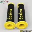 Poignées Domino A450 Road-Racing Grips noires et jaunes