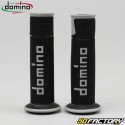 Poignées Domino A450 Road-Racing Grips noires et grises