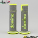 Punhos Domino 450 Estrada-Racing Gripcinza e amarelo neon s