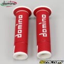 Poignées Domino A450 Road-Racing Grips rouges et blanches