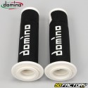 Poignées Domino A450 Road-Racing Grips noires et blanches