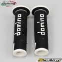 Poignées Domino A450 Road-Racing Grips noires et blanches