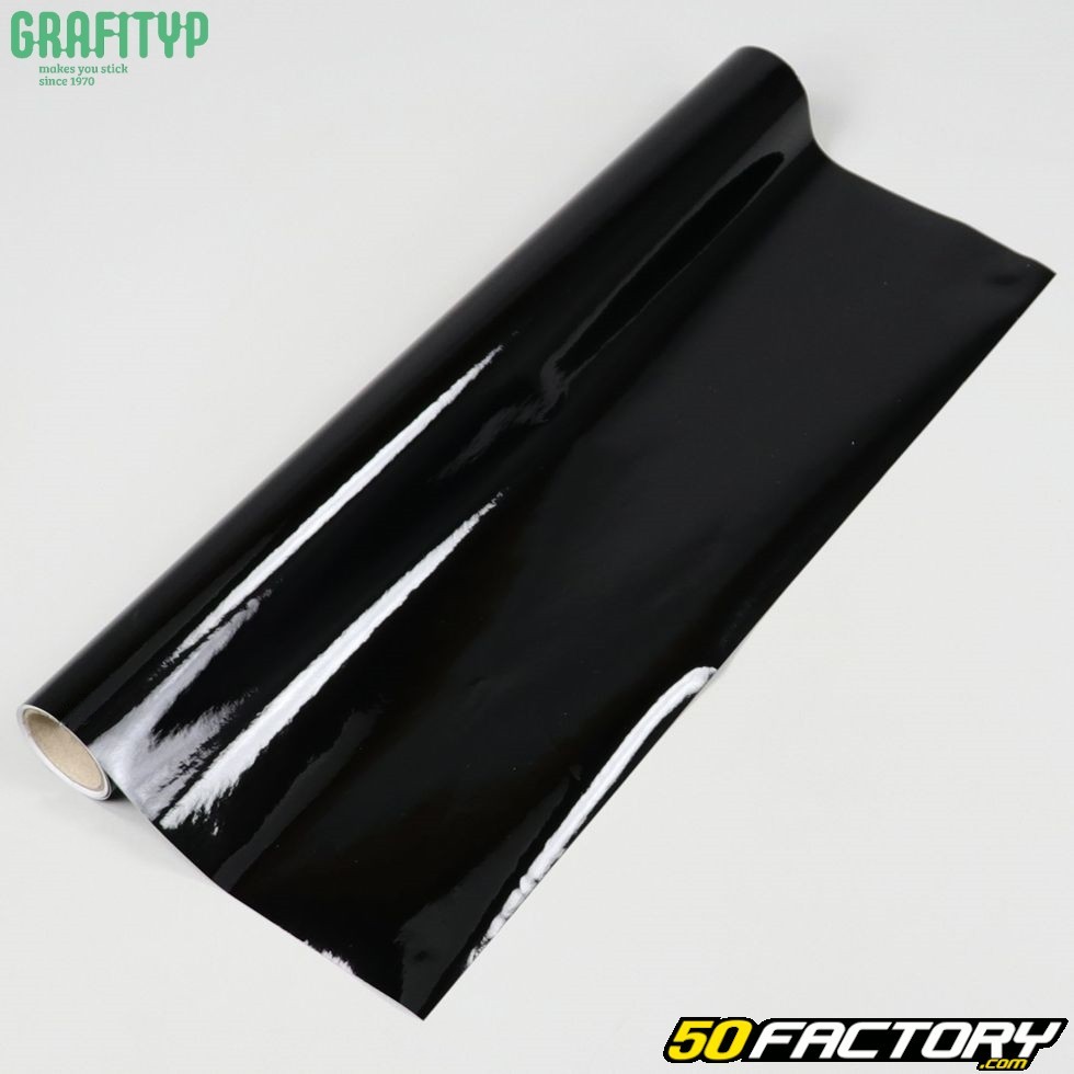 Covering professionnel Grafityp noir brillant 150x50cm - équipement