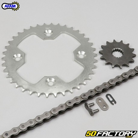 14x38x96 KTM XC kit de corrente, SX 450, 505 Afam cinza