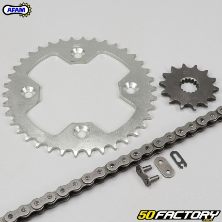 14x38x96 Kit catena KTM XC, SX 450, 505 Afam grigio