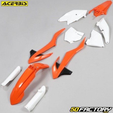 Kit de carenagem KTM SX 85 (de 2018) Acerbis laranja e branco