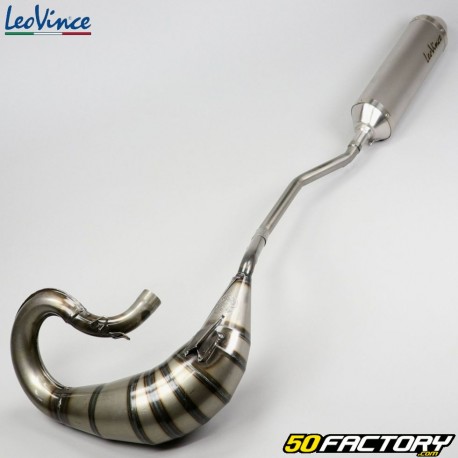 scarico Derbi Senda,  Gilera SMT,  RCR Leovince Xfight in acciaio inox