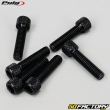 Tornillos 6x25 mm Cabeza Puig BTR negros (juego de 6)