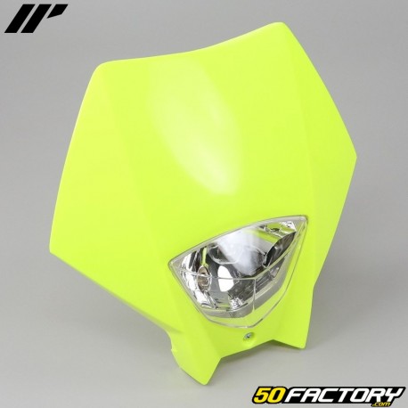 Careta tapa frontal tipo KTM HProduct amarillo fluorescente