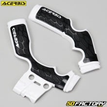 Protections de cadre KTM SX 65 (depuis 2014), Husqvarna TC (depuis 2016) et Gas Gas MC Acerbis X-Grip blanches et noires