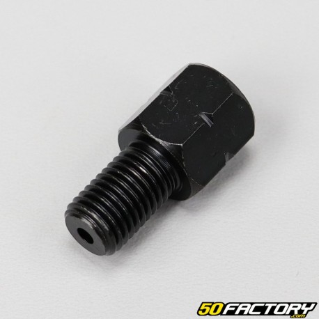 Adaptador de espelho padrão 10mm para 10mm preto invertido