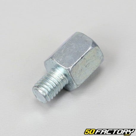 Adaptador de espelho 10mm padrão para 8mm cromado padrão