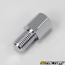 Mirror adapter 10mm standard to 10mm inverted chrome