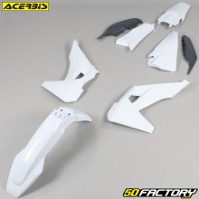 Kit plastiques Husqvarna FE, TE 150, 250, 350... (depuis 2020) Acerbis blanc et gris nardo