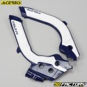 Protetores de quadro Husqvarna FC, FE 250, 350, 450 (desde 2019), Gas Gas CE 250, 350... Acerbis  X-Grip azul e branco