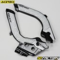 Protetores de quadro Husqvarna FC, FE 250, 350, 450 (desde 2019), Gas Gas CE 250, 350... Acerbis  X-Grip preto e cinza