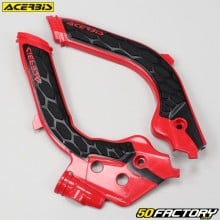 Protectores de cuadro Husqvarna FC, FE 250, 350, 450 (desde 2019), Gas Gas CE 250, 350... Acerbis  X-Grip rojo y negro