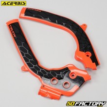 Protezioni ecrãio KTM EXC-F 250, 350 (2017 - 2019), SX-F 250, 350, 450 (2016 - 2018)... Acerbis  X-Grip arance e neri